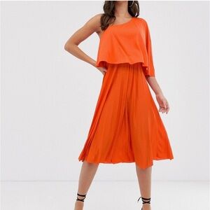 Asos | Vibrant Orange One-Shoulder Dress
